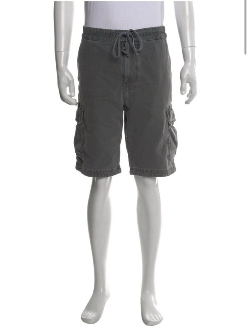 James Perse Men’s Authentic Solid Medium Gray Cargo Shorts 4 Xl